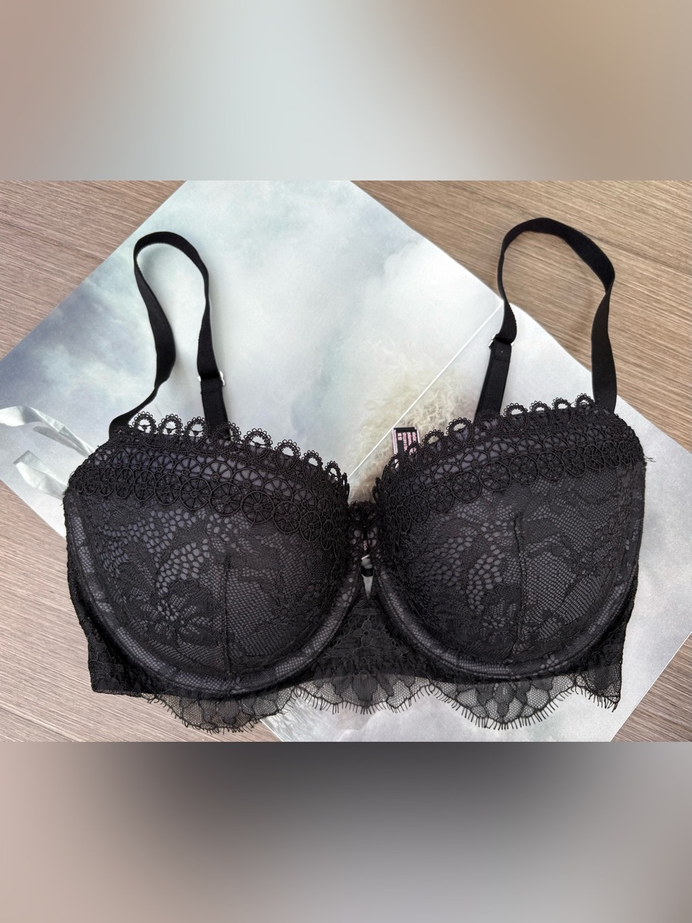 New Victoria’s Secret Very Sexy Uplift Balconet In Black Size 34DD